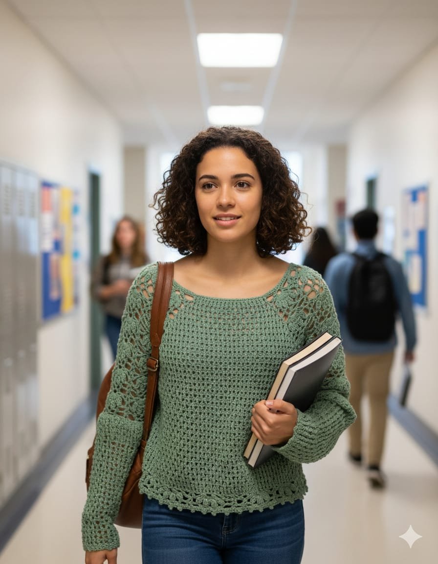 Hecho a mano con mezcla de algodón y acrílico. Ligero, fresco y con un toque artesanal único. Comodidad, estilo y artesanía en una sola prenda