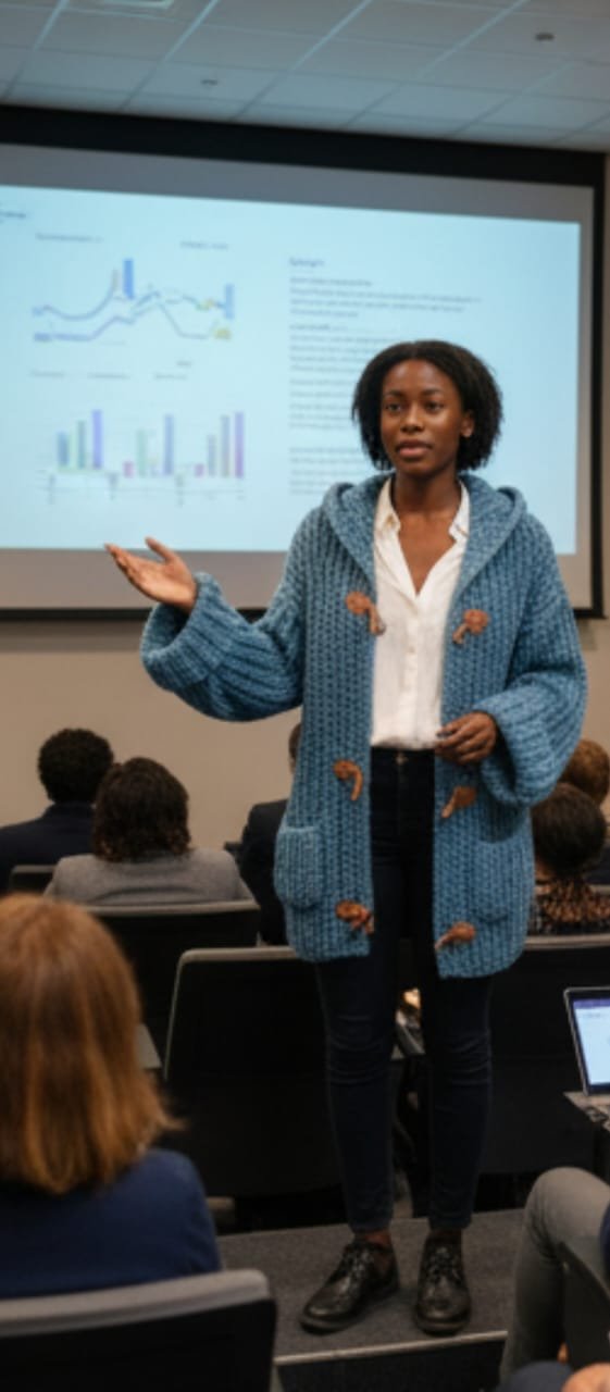 Cárdigan azul con capucha y palancas – lana acrílica suave Cárdigan azul con capucha y palancas – lana acrílica suave
